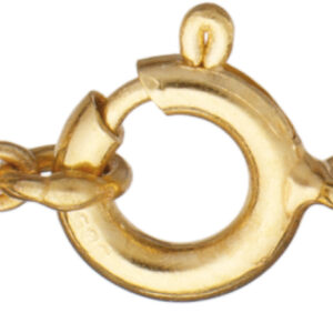 Sicherheitskette Anker Gold 333/-Gg Länge 70,00mm, mit Federring und offenen Binderingen