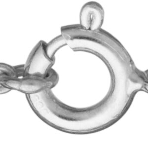 Sicherheitskette Anker Silber 925/- Länge 70,00mm, mit Federring und offenen Binderingen