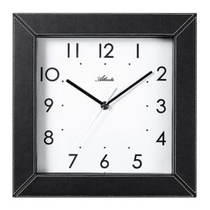 Atlanta 4399 Wanduhr Quartz Lederoptik