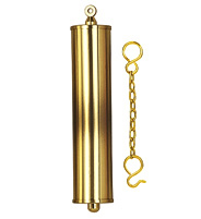 Gewichtsattrappe mit Kette Messing Zylinder getönt L:130mm Ø:32mm