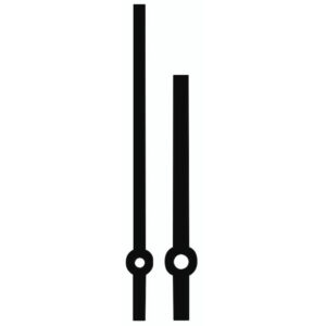 Zeigerpaar Euronorm Balken schwarz Minutenzeiger-L:92mm