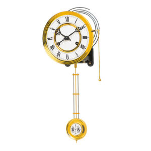 Federzugwerk Hermle, 14-Tage, Pendellänge 25 cm, mit Tonfederschlag