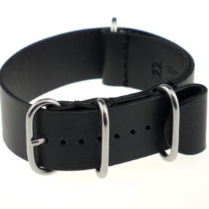Nato-/ Durchzugsband Atlanta 22mm schwarz