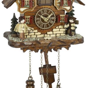Kuckucksuhr Dankerode mit Figuren aus dem Erzgebirge