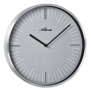 Atlanta 4530/19 Wanduhr silber