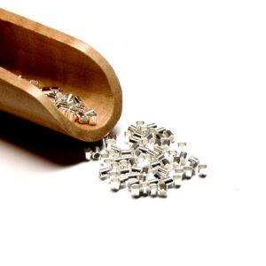 Quetschröhrchen/ Sicherheitsplombe Silber 925/- weiß Ø 2mm