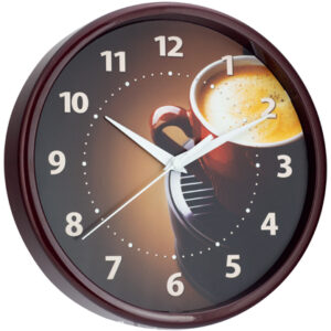 Quarzwanduhr Mokka