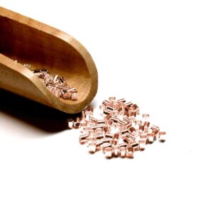 Quetschröhrchen/ Sicherheitsplombe Silber 925/- rosé Ø 2mm