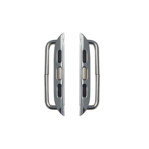 Connector für Apple Watch 10 - Armband Adapter für 44/ 45mm Gehäuse, Stegbreite 24mm, titan-natur