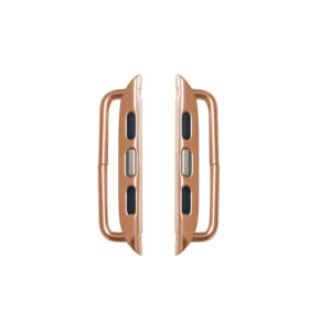 Connector für Apple Watch 10 - Armband Adapter für 44/ 45mm Gehäuse, Stegbreite 24mm, titan-gold/ rosé gold