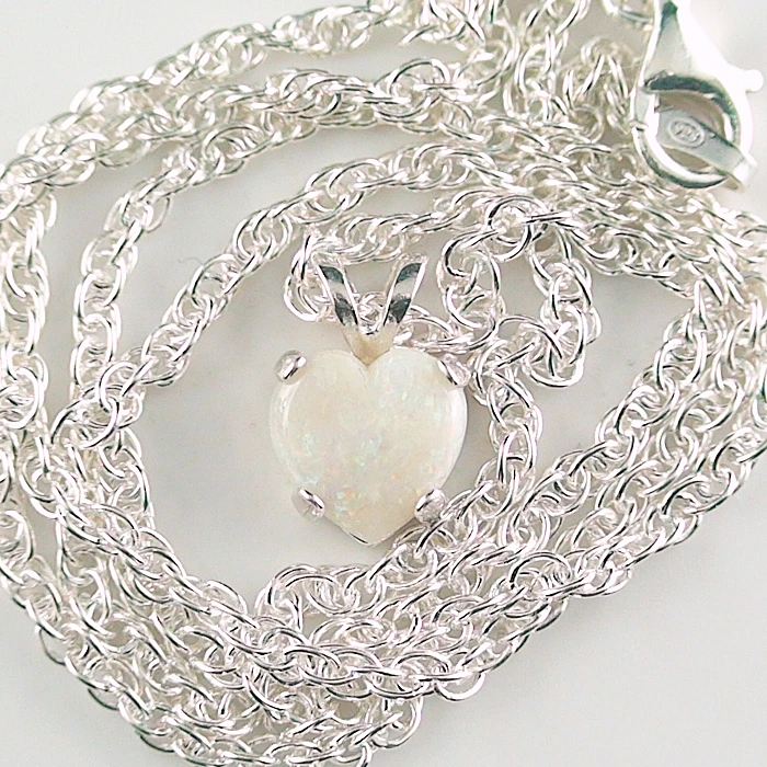 A00629 1 925er silber anhaenger und kette mit white opal herz silberschmuck sicher online bestellen
