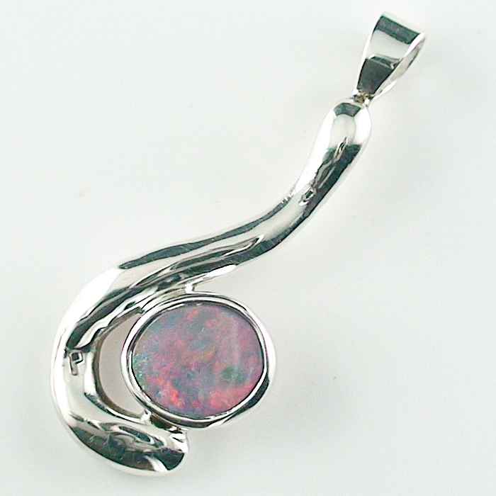 A00737 1 935er silber anhaenger mit semi black opal silberanhaenger online bestellen
