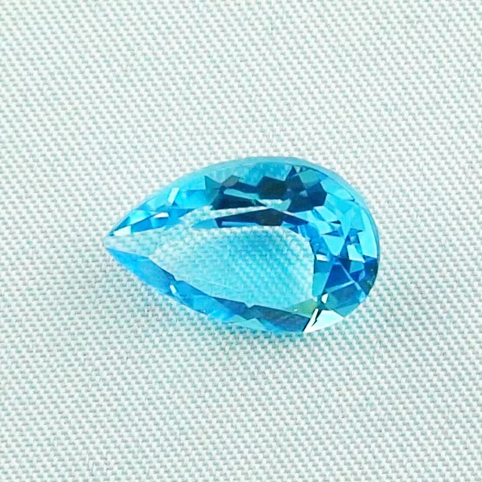 Blau topas online kaufen preis edelstein haendler swiss blue topas ES00082 1 tropfenschliff