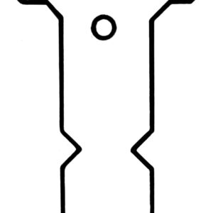 Ringetiketten Kunststoff T-Form kurz 35 x 18 mm weiß