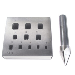 Einstauchmatrize Rechteck abgeschrägt 6x4 - 16x14 mm