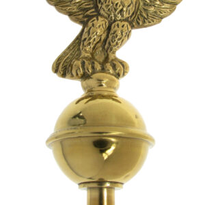 Hohlkugel mit Adler Messing