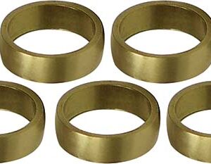 Übungsring, gewölbt, Messing, 5,6 mm breit, 5er Packung