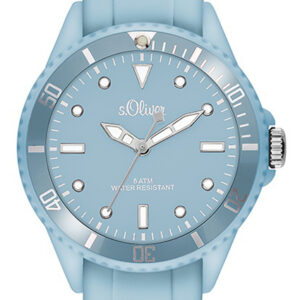 s.Oliver Silikonband pastell blau SO-2754-PQ