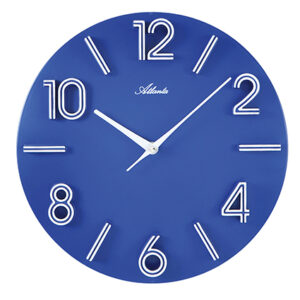 Atlanta 4397/5 blau Designerwanduhr