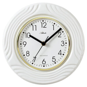 Atlanta 6020 Küchen-Wanduhr/ Funkwanduhr Keramik