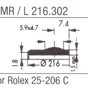Glas XMR/L 216.302 Mineral