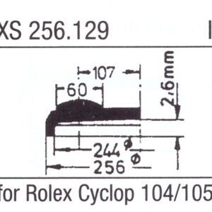 Glas XS 256.129 Stülpglas mit Lupe Kunststoff