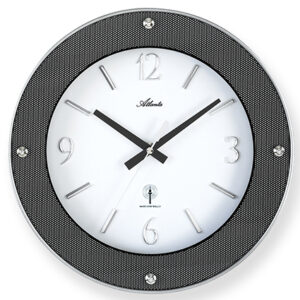 Atlanta 4390 carbon Funk-Wanduhr
