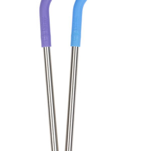 Trinkhalme/ Strohhalme aus Edelstahl, Ø 8mm, 2er Pack