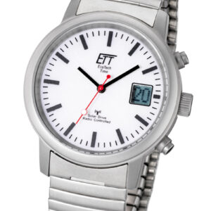 Eco Tech Time Solar Drive Funk Basic Herrenuhr mit Zugband - EGS-11187-11M