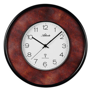 Atlanta 4540/18 Funk-Wanduhr rost/ schwarz