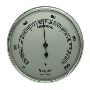 Hygrometer Einbau-Wetterinstrument Ø 85mm, silber
