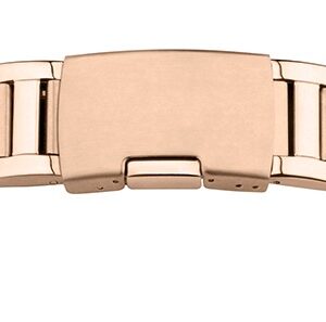 Metallband Edelstahl 22 mm rosé PVD, poliert / mattiert