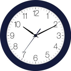 Funk-Wanduhr indigo-blau
