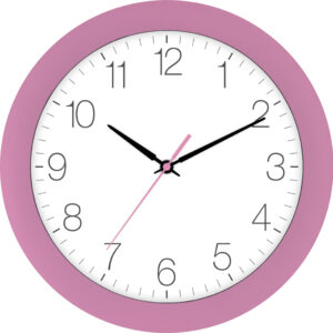 Funk-Wanduhr rosa