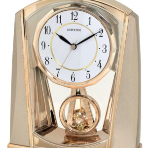 Rhythm 7772/19 gold Stiluhr/Tischuhr Quarz