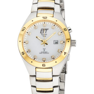 Eco Tech Time Solar Drive Funk Altai Damenuhr - ELS-11444-11M - Lieferung inklusive Ladelampe