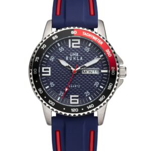Uhren Manufaktur Ruhla - Armbanduhr Sport - blau/rot