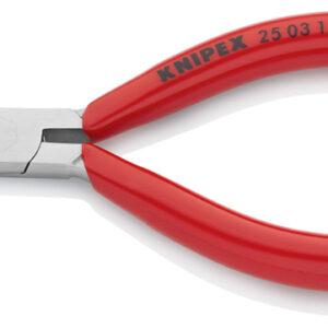 Knipex Flachrundzangemit Schneide und Hieb, Länge 125mm