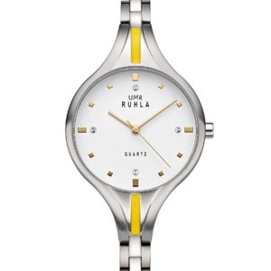 Uhren Manufaktur Ruhla - Quarz-Armbanduhr - Edelstahlgliederband