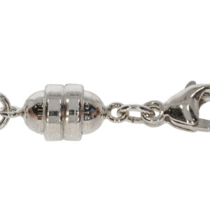 Magnetverschluss mit Karabiner 9mm, Silber 925/-