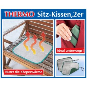 Thermo Sitzkissen 2er-Sparset - ideal für unterwegs