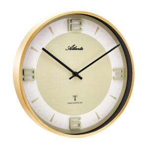 Atlanta 4531/9 Funk-Wanduhr gold