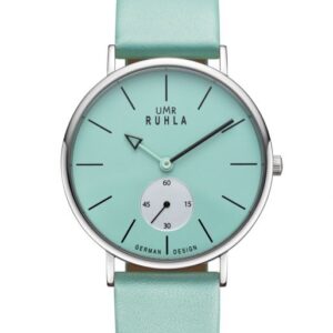 Uhren Manufaktur Ruhla - Quarz-Armbanduhr - Lederband mint