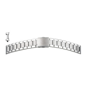 Metallband Edelstahl 20-20mm massiv, mit wechselbaren Anstoß - per Hand kürzbar