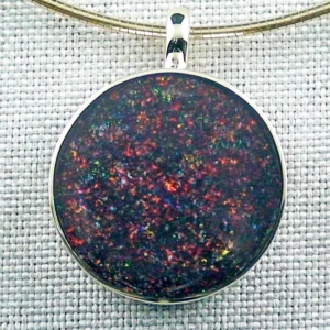 Massiver Opalanhänger 18,42 ct Fairy Boulder Opal 14k 585er Goldanhänger