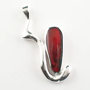 Massiver Silberanhänger mit 2,56 ct. Ammolith