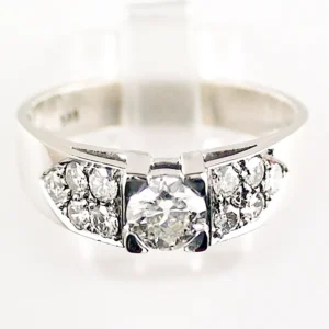 Funkelnder Brillant-Ring mit ca. 1,30 ct Diamanten in 585er Weißgold