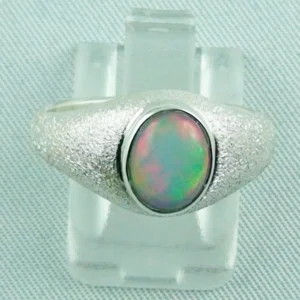 Massiver Opalring, Silberring 1,14 ct Welo Opal